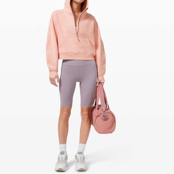Lululemon Scuba Oversized 1/2 Zip Hoodie in Pink Mist Size M/L - Picture 15 of 15